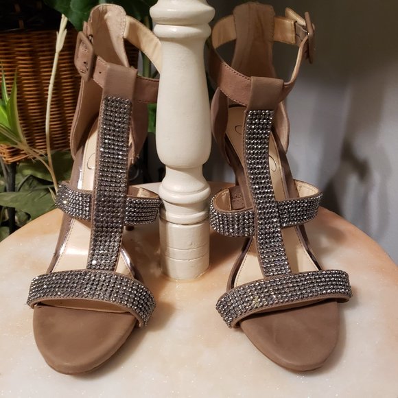Jessica Simpson Barrera Jeweled T-Strap Sandals - Picture 11 of 11